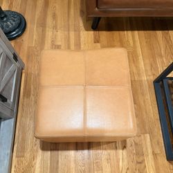 Leather Ottoman