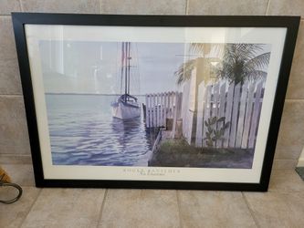 "NO WORRIES" BOAT PICTURE FRAME!! $15!!