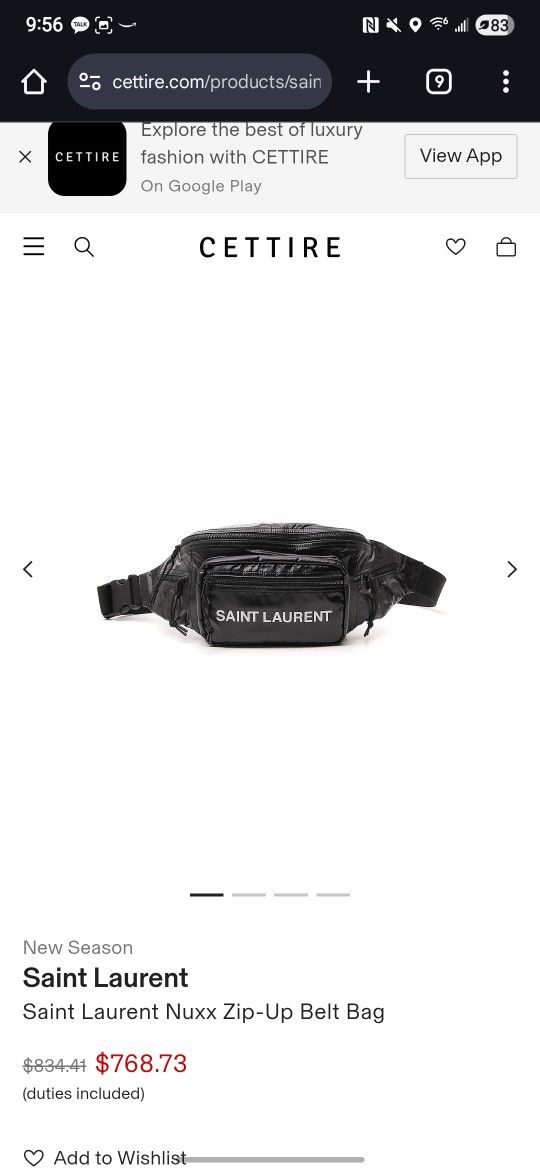 Saint Laurent Belt/crossbody Bag AUTHENTIC