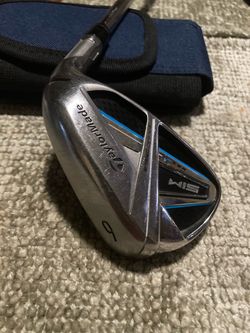 VERY NICE MENS RH TAYLORMADE SIM MAX 9 IRON WITH KBS STIFF 85 STEEL SHAFT AND GOLF PRIDE TOUR VELVET +4 MID SIZE GRIP.