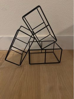 Black Metal Wine Rack
