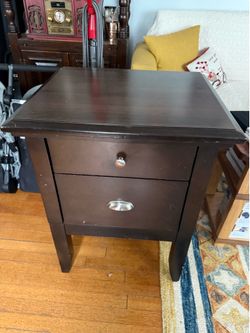 A bed side table