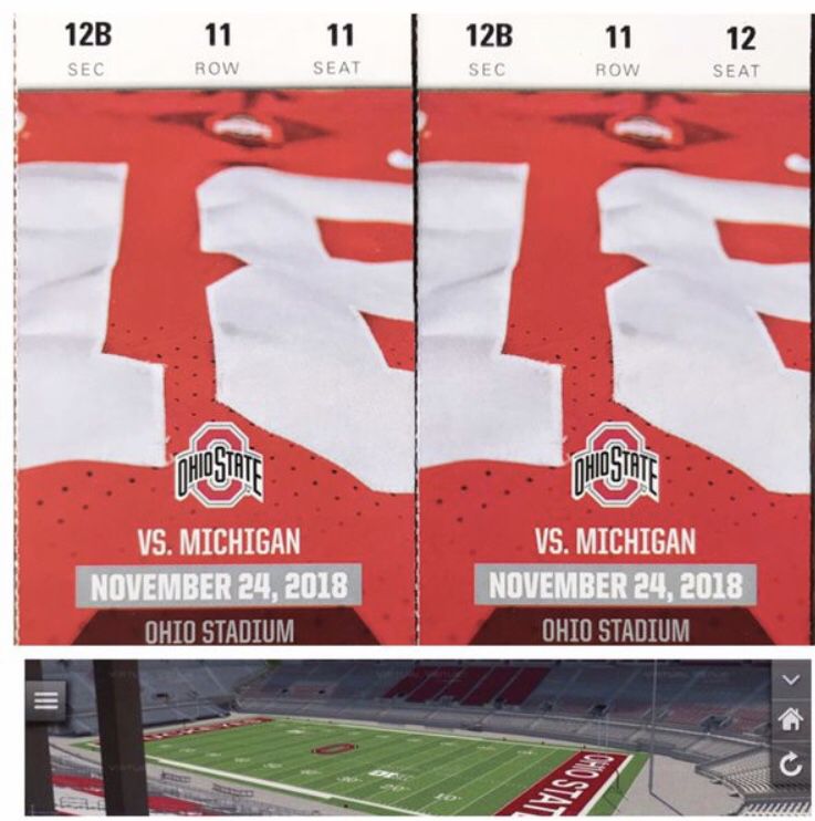 OSU vs. Michigan football tickets