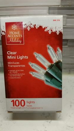 Christmas Lights. 100 Mini Clear