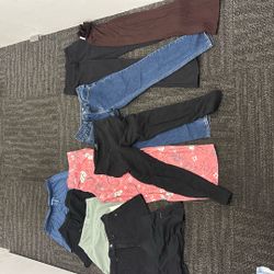 Variety Of Short Skirts, Pants, And Leggings