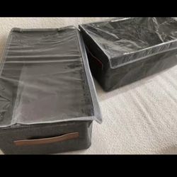 Closet Basket bins / storage bins with lids - new