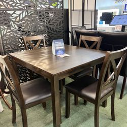 🔥Hot Deal🔥Brand New Dining Table With Four Chairs 