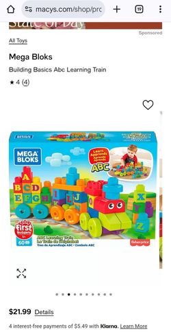 Fisher Price Building Basic Learning ABC Train