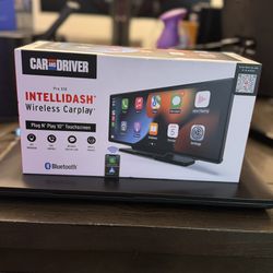 Car and Driver INTELLIDASH Pro X10 Wireless Carplay, New, 10" Touch Screen Display