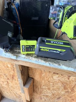 ryobi 40v battery and charger new