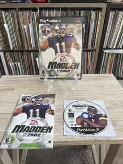 Madden 2002 Football (Sony PlayStation 2) PS2 Complete CIB w/ Manual