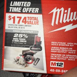 milwaukee m12 battery and charger 