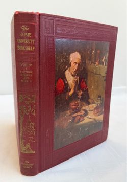 Vintage 1938 Hardcover Volume IV, “The Home University Bookshelf" Titled "Picture Stories And Music”