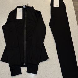 Black Lululemon girls set
