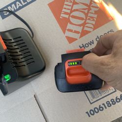 Black & Decker 40v Lithium Batteries  And Charger