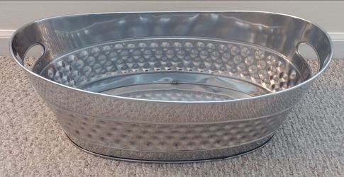 Hamered Stainless Steel Beverage Tub