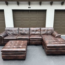🛋️ Couch/Sofa Sectional - Brown - Leather - Delivery Available 🚛