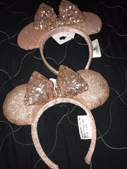 Rose gold Minnie ears