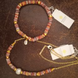 Matching Necklace And Bracelet Kendra Scott Set Both New