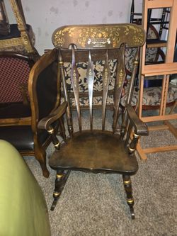 Wooden rocker chair