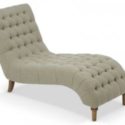 Mink Fabric Chaise Lounge