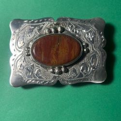 Sterling Silver Belt Buckle.