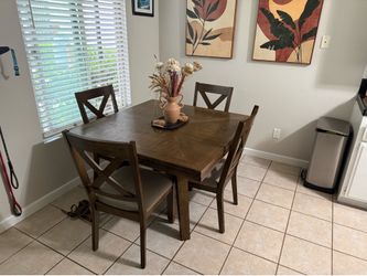 Table and 4 chairs