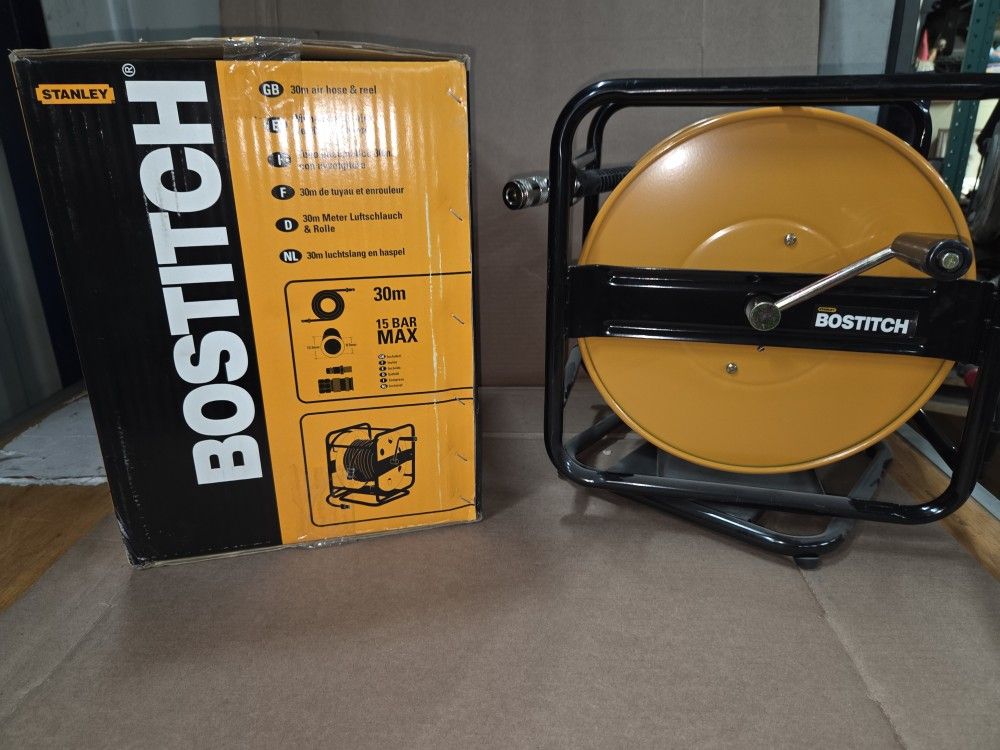 STANLEY BOSTITCH AIR HOSE &REEL