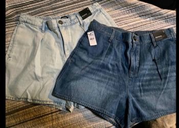 Express high rise denim shorts bundle  large