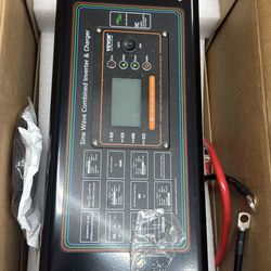 Pure Sine Wave Inverter Charger, 2000 Watts, DC 12V to AC 120V Power Inverter with LCD Display, Remo