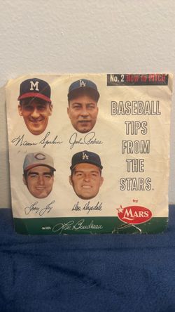 Baseball Tips From The Stars 7" vinyl 45 rpm Mars EX with Lou Boudreau