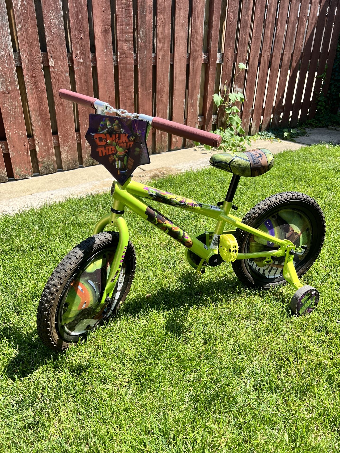 🐢 Teenage Mutant Ninja Turtles 🥷 TMNT Kids Bike w Training Wheels