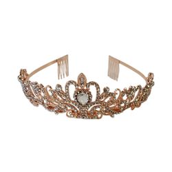 Women's Crystal Crown Tiara 