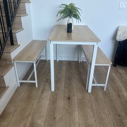 Dining Table with Benches