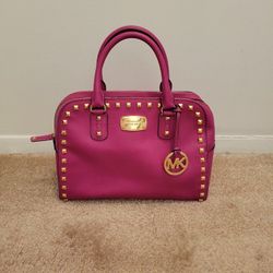 Michael Kors Pink Leather Satchel