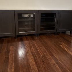 Ikea Brown-Black Media Cabinet 