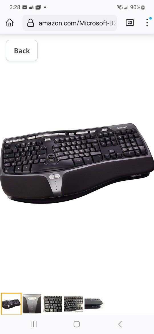 Microsoft Wireless Optical Ergonomic Keyboard