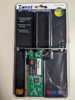 802.11n Wireless PCI Adapter NEW In Box 