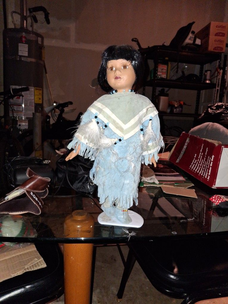 Indian Collector Porcelain Doll