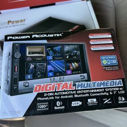 Power Acoustik Double Din Radio