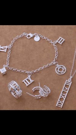 4 piece sterling silver set! Brand new all stamped 925