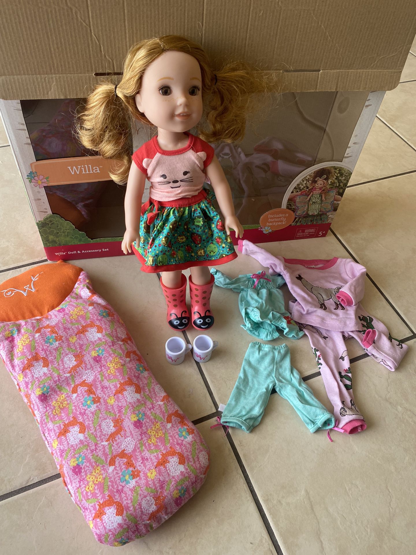 American Girl Doll Preowned With Extra Clothing 
