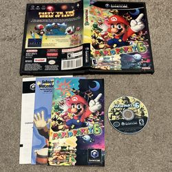 Mario Party 6 (Nintendo GameCube, 2004) Complete CIB w/ Manual