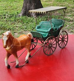 Vintage horse with carriage