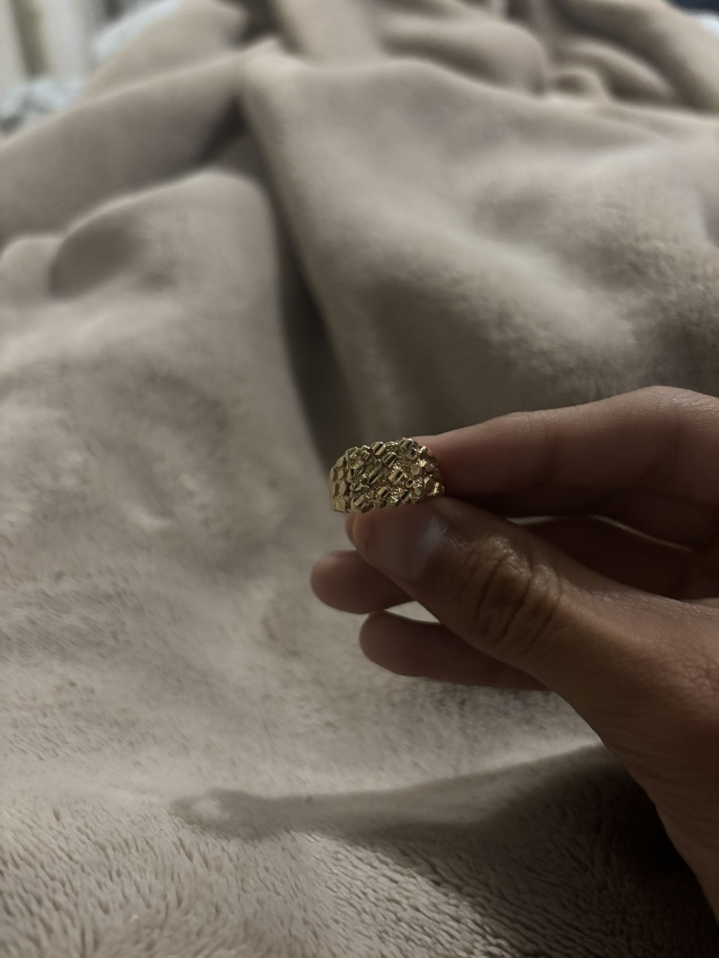 Gold Nugget Ring 10k