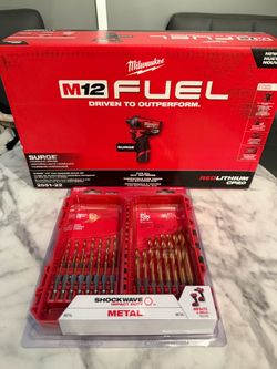 Milwaukee 1/4 in. Impact Hex Driver Kit + 23 Piece Drill Bit Set