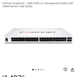 FortiSwitch 148F-FPOE