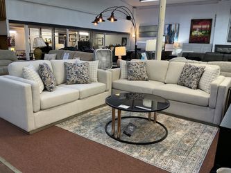 Cream Sofa and Loveseat - $1099.99 plus tax cash price