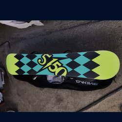 5150 Snowboard With Bindings, Used 3 Times