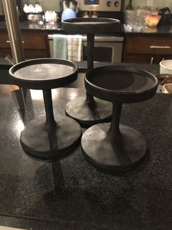 Pottery Barn candle holders
